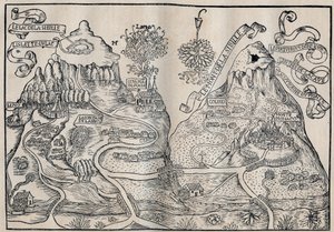 View of Mount Sibille (Paradise of Queen Sybille) - Antoine de La Sale