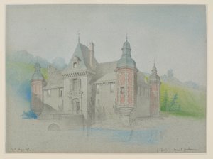 View of a Château on a River