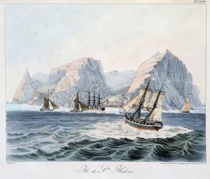 View of the Island of St. Helena in 