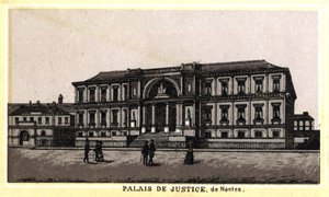 View of the Palais de Justice of Nantes (Loire-Atlantique, Pays de la Loire), France