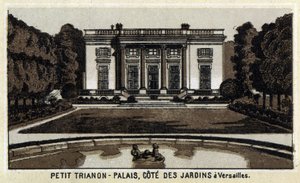 View of the Petit Trianon in the gardens of Versailles by Unknown artist