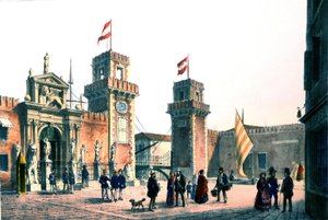 View of the Venice Arsenal in the 19th Century