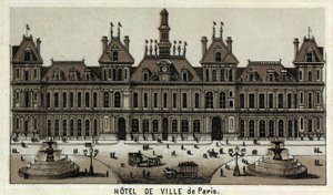 View of the City Hall of Paris and the Place by Unknown artist