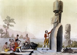 Westerners (including Jean-Francois Galaup, Count of La Perouse). by Unknown artist