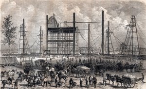 Works of the Mars Field in Paris at the end of April 1866 - engraving of 1867 by Unknown artist