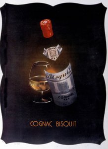 Advertising poster for Cognac Bisquit. 1932 by Unknown artist