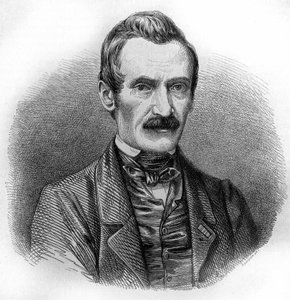 Portrait of Alexandre Calame, Swiss painter and engraver