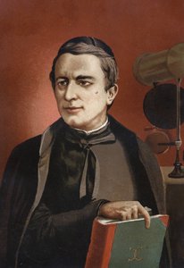 Portrait of Angelo Secchi, Italian astronomer (1818-1878), founder of spectroscopy. Based on 