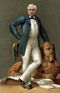 Portrait of Ferdinand de Lesseps (1805-1894), French diplomat and administrator, in 1885 by Unknown artist