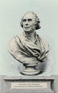 Portrait of Giovanni Giacomo Casanova, Italian adventurer and writer