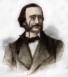 Portrait of Jacques Offenbach (1819-1880), German composer, naturalized French.