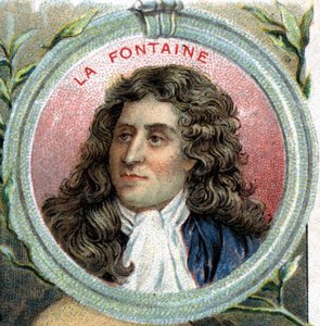 Portrait of Jean de La Fontaine. French writer (1621-1695).