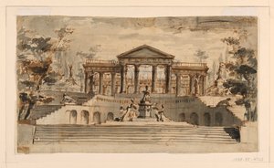 Stage Design: Open Temple in a Garden