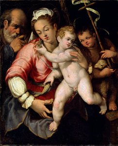 The Holy Family with John the Baptist, 16th century
