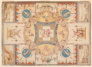 Drawing, Ceiling in Hadrian