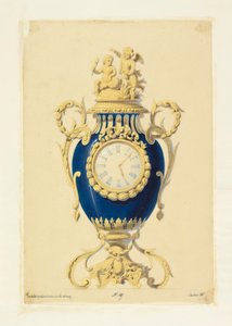 Clock Set in Porcelain by Unknown artistUnknown artist
