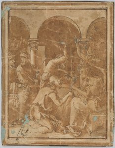 Copy of the Crowning with Thorns in the Small Passion by Albrecht Durer