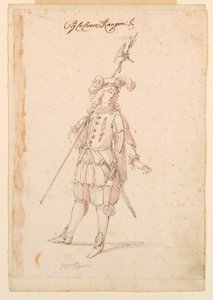 Costume Design: A German for a Ballet, ca. 1720