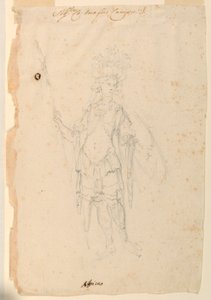 Costume Design: Africa for a Ballet, ca. 1720