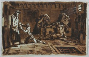Death of Count Ugolino and his Sons by Unknown artistUnknown artist