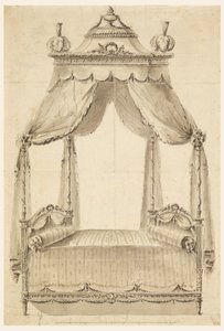Drawing, Design for a Bed, ca. 1785
