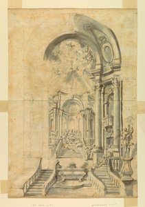 Design for a Church Festival Setting, ca. 1700 by Unknown artistUnknown artist
