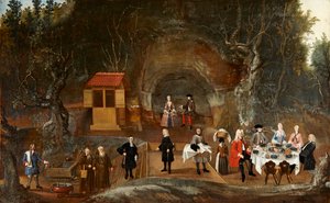 Gallant Society in the Forest by Unknown artistUnknown artist