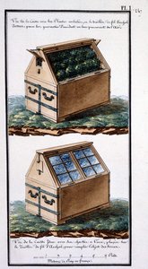 View of the Box with Packed Plants, and Archal Wire Mesh on Top: To Guarantee Them from Accident by Providing Air. View of the Body Same with Its Glass Frames, Placed on the Archal Wire Mesh by Unknown artist