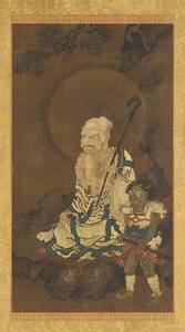 A Luohan and a Demon by Unknown artist