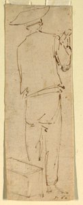 A Man with Tongs by Unknown artist