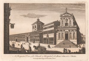 A Perspective View of the Church and Hospital of the Holy Ghost at Rome