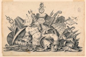 A Trophy of Weapons Intended to be Executed in Painting by Unknown artist