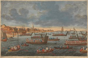 A View of Gravesend in Kent, with Troops Passing the Thames to Tilbury Fort by Unknown artist