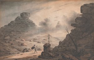 A View of the Valley of Stones, Devon, with a scene in the Tempest, Act 1 by Unknown artist
