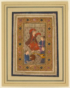 A Dancing Dervish and Three Musicians, from a Divan (Collected Poems) of Urfi by Unknown artist