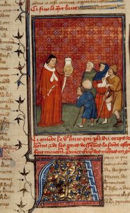 A Doctor Examining a Jar of Urine in Front of Patients by Unknown artist