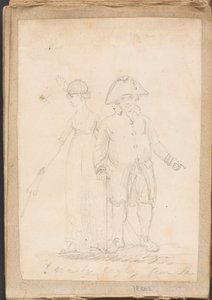 A lady and gentleman in civilian dress