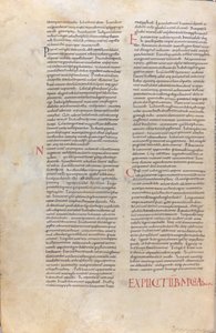 A Page from the 11th Century Bible