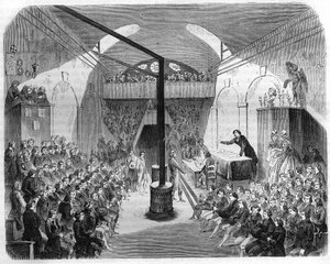 A session at the club of Jacobins, during the Revolution of 1789. Engraving of 1844