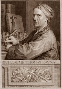 Abbot Guillaume Thomas Raynal (1713-1796) English writer engraving after Charles-Nicolas Cochin II by Unknown artist