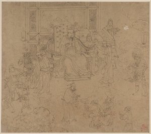 Album of Daoist and Buddhist Themes: Kings of Hells: Leaf 36