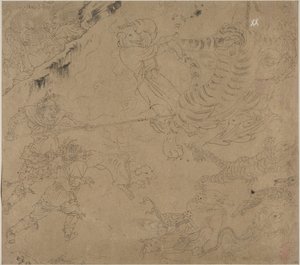 Album of Daoist and Buddhist Themes: Search the Mountain: Leaf 44