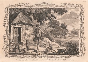 Alexander Selkirk on the Island of Juan Fernandes by Unknown artist