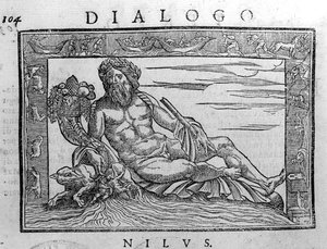 Allegory of the Nile, Engraving of the 17th Century by Unknown artist