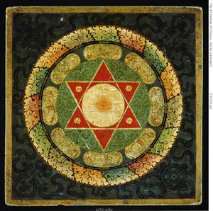 Altar Table with Mandala of Female Tantric Enlightened Being (Vajrayogini) by Unknown artist