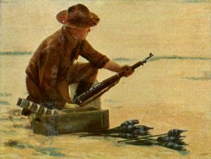 American Infantryman with Rifle Grenades by Unknown artist