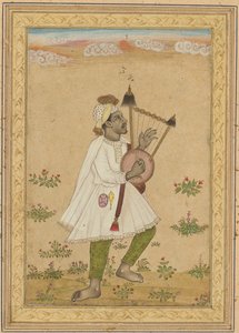 An African Lyre Player; Calligraphy