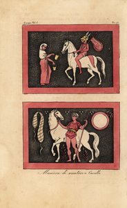 Ancient Greek Method of Riding a Horse Bareback by Unknown artist