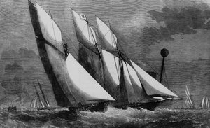 Annual Race of the Royal Thames Yacht Club: Galatea and Sharck in 1862, Bibl. des Arts Deco