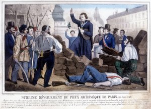 Archbishop Denis Affre Crossed the Barricades to Meet the Insurgents, June 25